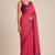 pink smart and ethnic silk blend blend fabric girlie ready to wear ceremonial saree