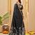 black smart linen fabric weaving jari designer saree