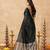 black ethnic cotton blend fabric weaving jari designer fancy ethnic saree