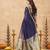 violet ethnic cotton blend fabric weaving jari designer fancy ethnic saree