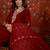 Maroon cotton embellished kurta set with dupatta.