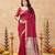 maroon ethnic cotton blend fabric weaving jari designer fancy ethnic saree