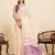 Purple color embroidery cotton silk saree with blouse