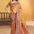 golden mustard soft silk blend woven designer ethnic partywear fancy designer saree
