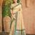 beige and dark green smart and ethnic graceful partywear assam silk blend woven designer saree