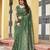 green khadi silk blend fabric woven paithani pallu designer girlie trendy saree
