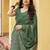 green khadi silk blend fabric woven paithani pallu designer girlie trendy saree