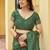 green khadi silk blend fabric woven paithani pallu designer girlie trendy saree