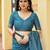 firozi khadi silk blend fabric woven paithani pallu designer girlie trendy saree