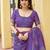 purple khadi silk blend fabric woven paithani pallu designer girlie trendy saree