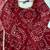 maroon color digital print and lace work faux georgette anarkali gown set