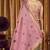 pink woven katha designer khadi cotton blend fabric graceful festive special saree