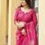pink khadi silk blend fabric woven paithani pallu designer girlie trendy saree