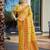 mustard smart and elegant assam silk blend ethnic woven designer saree