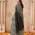 black smart graceful handloom silk blend fanric woven designer saree