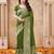 mahendi smart graceful handloom silk blend fanric woven designer saree