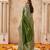 mahendi smart graceful handloom silk blend fanric woven designer saree
