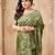 mahendi smart graceful handloom silk blend fanric woven designer saree