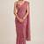 Premium rangoli crush saree with handwork cutdana