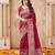 maroon smart graceful handloom silk blend fanric woven designer saree