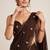 Designer rangoli crush saree with handcrafted cutdana work
