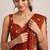 Elegant rangoli crush saree with intricate cutdana handwork