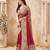 burgundy smart graceful handloom silk blend fanric woven designer saree