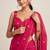 Rangoli crush designer saree with handcrafted cutdana work