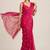 Rangoli crush designer saree with handcrafted cutdana work