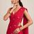 Rangoli crush designer saree with handcrafted cutdana work