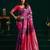 Lavender color girlie soft silk fabric woven jari designer saree