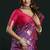 Lavender color girlie soft silk fabric woven jari designer saree
