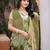 Beige with green color smart woven designer assam silk saree