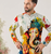 Ganesha Carnival Special Cotton Digital Printed Crochet Sequin Work Men's Kurta With Bottom
