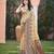 Beige with wine color smart woven designer assam silk saree