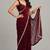 designer saree with ghunghru handwork and mirror lace