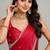 elegant saree with ghunghru handwork & mirror work lace