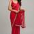 elegant saree with ghunghru handwork & mirror work lace