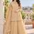 Champagne bead sequin embroidered ready to wear sharara set for wedding