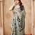 Grey color jute linen beautiful sophisticated rich looks saree