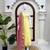 light yellow color lace work faux georgette anarkali gown set