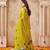 Lemon color jute linen beautiful sophisticated rich looks saree