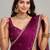 partywear saree with ghunghru handwork and mirror lace