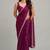 partywear saree with ghunghru handwork and mirror lace