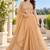 Champagne bead sequin embroidered silk crop top sharara set for wedding