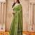 Mahendi color jute linen beautiful sophisticated rich looks saree
