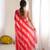 Red color smart nc satin fabric woven pattern designer stylish girlie saree