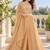 Champagne bead sequin embroidered silk crop top sharara set for wedding