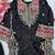 black color thread and sequence work silk blend salwar kameez