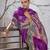 Purple color smart heavy beautiful woven designer silk fancy saree